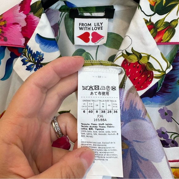 Max Mara Weekend โFrom Lily with Love โ Label-cut 100% Silk Blouse&Pants Set - Picture 15 of 16